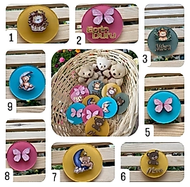 Şeffaf pleksi boyalı magnet